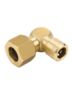Adapter pod rurkę 6 na wąż 6 kątowy,mosiądz, FPM