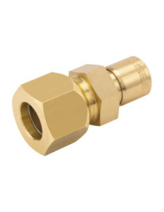 Adapter pod rurkę 6 na wąż 8 mosiądz, FPM