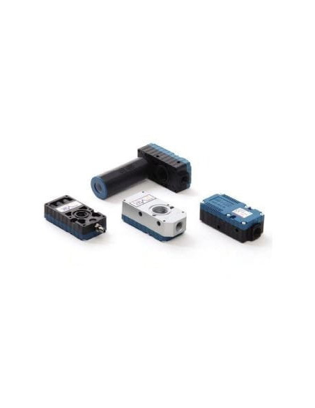Pompa próżniowa eżektorowa VTX, 185 l/min, -92kPa, G3/8 GW, G 1/8 GW, filtr siatkowy, tłumik G 3/8 GZ | Pneumatyka | Eshop Dopak