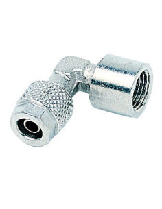 Złączka pneumatyczna skręcana kątowa G 1/4 GW, do węża fi 10x8 mm, mosiądz niklowany | Pneumatyka | Eshop Dopak | Wszystko dla P