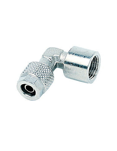 Złączka pneumatyczna skręcana kątowa G 1/4 GW, do węża fi 8x6 mm, mosiądz niklowany | Pneumatyka | Eshop Dopak | Wszystko dla Pr