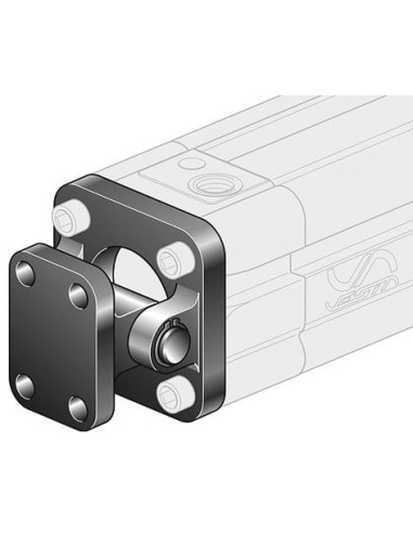 Ucho wąskie kompletne do siłownika pneumatycznego D63, ISO15552/6431, ISO21287, ze śrubami montaż. | Pneumatyka | Eshop Dopak | 