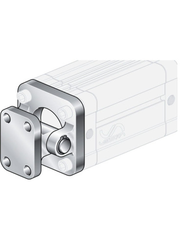 Ucho wąskie kompletne do siłownika pneumatycznego D200, ISO15552/6431, ISO21287, ze śrubami montaż. | Pneumatyka | Eshop Dopak |