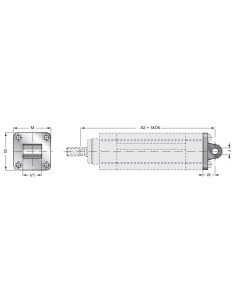 Ucho proste ze stali nierdzewnej 304 do siłownika D63, ISO15552/6431, ze śrubami montaż. | Pneumatyka | Eshop Dopak | Wszystko d 2