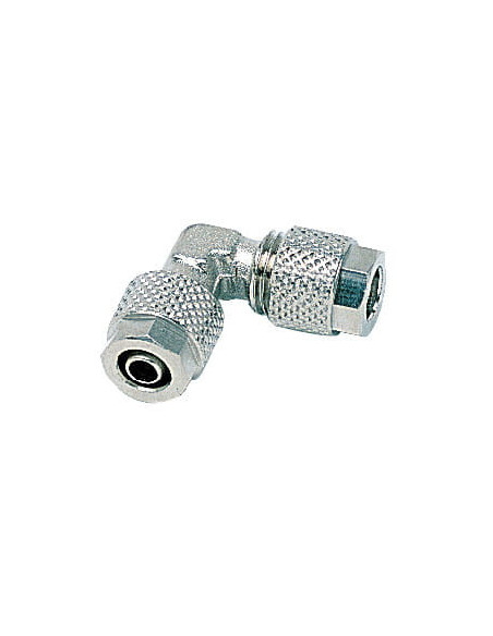 Kolanko pneumatyczne skręcane przelotowe do węża fi 15x12,5 mm, mosiądz niklowany | Pneumatyka | Eshop Dopak | Wszystko dla Prze