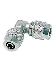 Kolanko pneumatyczne skręcane przelotowe do węża fi 8x6 mm, mosiądz niklowany | Pneumatyka | Eshop Dopak | Wszystko dla Przemysł