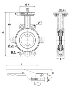 Zawór klapowy DN125 STD GGG50/CF8M/PTFE PN16 | Pneumatyka | Eshop Dopak | Wszystko dla Przemysłu 2