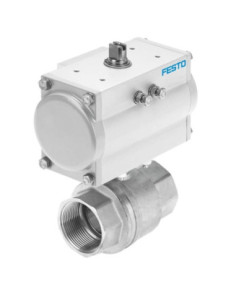 Zawór kulowy mosieżny PN25 2" z nap. pneum. podw. dział. DFPD | Hydraulika | Eshop Dopak | Wszystko dla Przemysłu