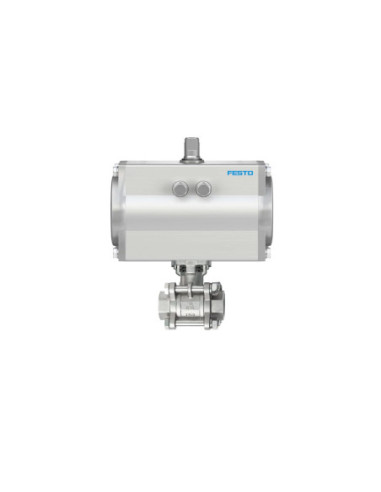 Zawór kulowy 3-elem. nierdz. 1/2" z nap. pneum. podw. dział. DFPD | Hydraulika | Eshop Dopak | Wszystko dla Przemysłu