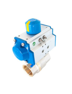 Zawór kulowy mosieżny PN25 1 1/4" z nap. pneum. podw. dział. RX | Hydraulika | Eshop Dopak | Wszystko dla Przemysłu