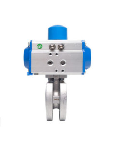 Zawór kulowy kołnierzowy nierdzewny DN40 z nap. pneum. podw. dział. RX | Hydraulika | Eshop Dopak | Wszystko dla Przemysłu
