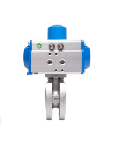 Zawór kulowy kołnierzowy nierdzewny DN40 z nap. pneum. podw. dział. RX | Hydraulika | Eshop Dopak | Wszystko dla Przemysłu
