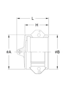 Złącze Camlock typu DC z aluminium, zaślepka wtyku DN15, 1/2 cala, DC-50-AL 2
