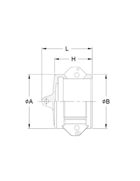 Złącze Camlock typu DC z aluminium, zaślepka wtyku DN15, 1/2 cala, DC-50-AL