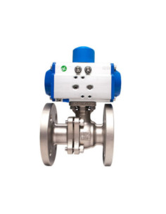 Zawór kulowy kołnierzowy nierdzewny 2-częściowy DN40 z nap. pneum. podw. dział. RX | Hydraulika | Eshop Dopak | Wszystko dla Prz