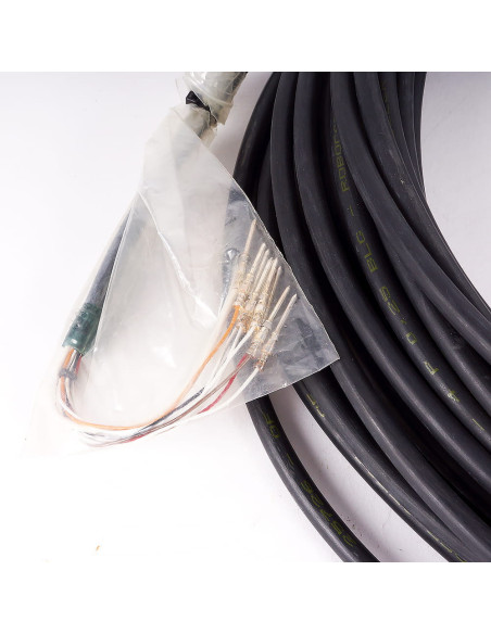 Kabel 9 żył (8x fi 1mm   1x fi2mm) z PINami męskimi z jednej strony, 30,0M, F2 4P 0,25 BLG, MULLER ROBOCABLE | Przewody i Złącza