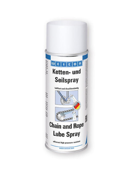 WEICON Chain and Rope Lube Spray 400 ml smar o wysokiej przyczepności do lin i łańcuchów | Chemia techniczna | Eshop Dopak