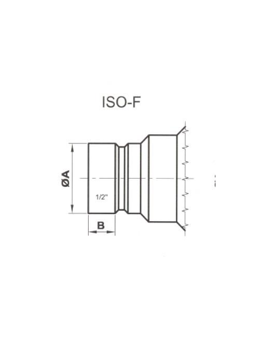Szybkozłącze hydrauliczne, wtyk FLAT FACE, M-A13 1/2" BSP L10, STUCCHI | Hydraulika | Eshop Dopak | Wszystko dla Przemysłu