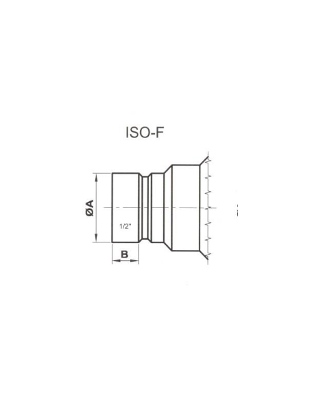 Szybkozłącze hydrauliczne, wtyk FLAT FACE, M-A13 1/2" BSP L10, STUCCHI | Hydraulika | Eshop Dopak | Wszystko dla Przemysłu