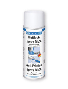 WEICON Anti-Friction Spray MoS2 400 ml smar na bazie dwusiarczku molibdenu | Chemia techniczna | Eshop Dopak