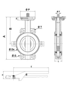 Zawór klapowy DN200 STD GGG50/CF8M PTFE/PTFE PN16 | Pneumatyka | Eshop Dopak | Wszystko dla Przemysłu 2