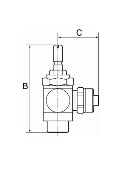 Zawór dławiący skręcany GZ1/4 do węża 8/6, MN | Hydraulika | Eshop Dopak | Wszystko dla Przemysłu