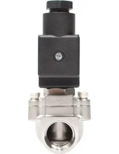 Zawór elektromagnetyczny membranowy 2/2 NC, G 3/8, FKM, NC, 0-16 bar, DN14, 24V DC, stal nierdzewna | Automatyka | Eshop Dopak |