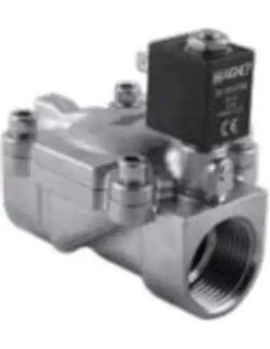 Zawór elektromagnetyczny membranowy 2/2 NC, G 3/4, NBR, NC, 0,15-25 bar, DN18, 24V DC, stal nierdz. | Automatyka | Eshop Dopak |
