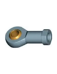 Mocowanie sprężyny gazowej z gwintem M14 ucho proste z przegubem, fi 14 mm, długość 57 mm | Mechanika Przemysłowa | Sklep Eshop 