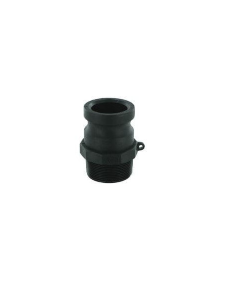 Złącze Camlock typu F z polipropylenu PP DN25, wtyk G 1 GZ, F-100-PP