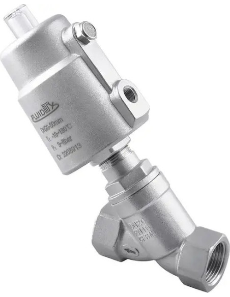 Zawór grzybkowy skośny 2/2 NC G 1 GW sterowany  pneumatycznie 0-13 Bar DN25 siłownik AISI fi 63mm | Hydraulika | Eshop Dopak | W