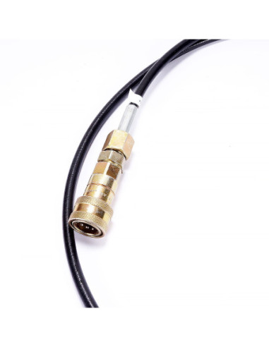 Wąż w oplocie ze szybkozłączem i przyłączem M15,1,75m | Hydraulika | Eshop Dopak | Wszystko dla Przemysłu