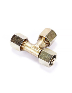 Trójnik hydrauliczny żółty M16x1,5, pod rurkę 8 | Hydraulika | Eshop Dopak | Wszystko dla Przemysłu