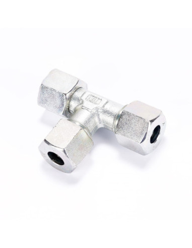 Przyłącze trójnikowe boczne, srebrne M18, pod rurkę 10 | Hydraulika | Eshop Dopak | Wszystko dla Przemysłu