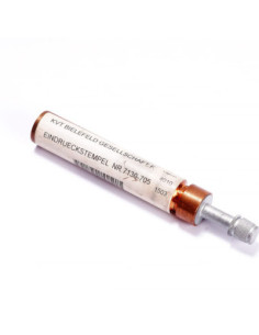 Stempel odciskowy stalowo-mosiężny fi20x107mm,gwint wewnętrzny M16 | Mechanika Przemysłowa | Sklep Eshop Dopak 2