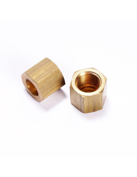 Nakrętka mosiężna 1/4" gwint lewy | Mechanika Przemysłowa | Sklep Eshop Dopak