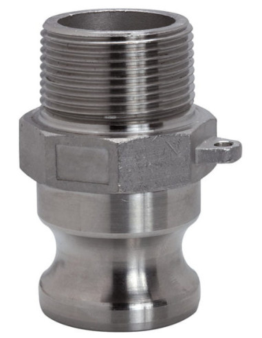 Złącze Camlock typu F ze stali nierdzewnej DN20, wtyk G 3/4 GZ, F-75-SS