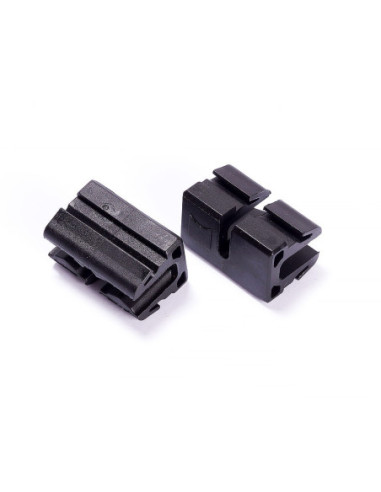 Wspornik montażowy 30x18mm, PA6, czarny | Mechanika Przemysłowa | Sklep Eshop Dopak