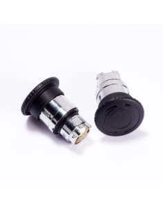 Przycisk grzybkowy fi40mm montowany na podstawę fi 21mm czarny | Elektryka | Eshop Dopak | Wszystko dla Przemysłu