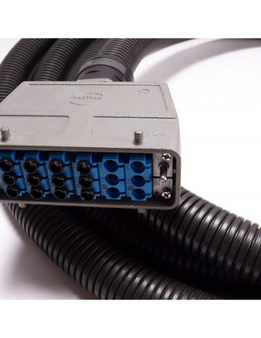 Przewód elektryczny ze złączami HARTING M/F (12 z 18 pin) w osłonie kablowej 5,5m | Pneumatyka | Eshop Dopak | Wszystko dla Prze