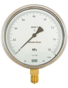 Manometr kontrolny wzorcowy 0-0,16 MPa, M20x1,5, 160 mm, radialny | Przyrządy Pomiarowe | Eshop Dopak | Wszystko dla Przemysłu