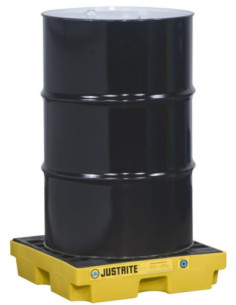 Wanna wychwytowa niskoprofilowa pod 1 beczkę 635 x 635 x 140 mm, żółta | Rozwiązania dla przemysłu | Sklep Eshop Dopak