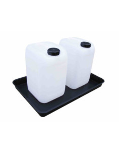 Wanna wychwytowa bez kratownicy pod małe pojemniki 570 x 385 x 50 mm, czarna | Rozwiązania dla przemysłu | Sklep Eshop Dopak