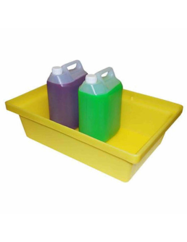 Wanna wychwytowa bez kratownicy pod małe pojemniki 605 x 390 x 180 mm, żółta | Rozwiązania dla przemysłu | Sklep Eshop Dopak