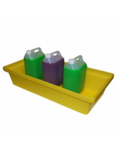 Wanna wychwytowa bez kratownicy pod małe pojemniki 805 x 405 x 170 mm, żółta | Rozwiązania dla przemysłu | Sklep Eshop Dopak