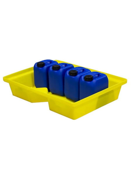 Wanna wychwytowa bez kratownicy pod małe pojemniki 800 x 605 x 170 mm, żółta | Rozwiązania dla przemysłu | Sklep Eshop Dopak