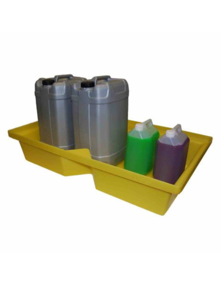 Wanna wychwytowa bez kratownicy pod małe pojemniki 1000 x 605 x 200 mm, żółta | Rozwiązania dla przemysłu | Sklep Eshop Dopak