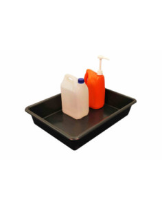 Wanna wychwytowa bez kratownicy pod małe pojemniki 645 x 490 x 120 mm, czarna | Rozwiązania dla przemysłu | Sklep Eshop Dopak