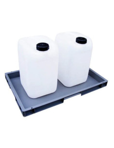 Wanna wychwytowa bez kratownicy pod małe pojemniki 595 x 395 x 50 mm, szara | Rozwiązania dla przemysłu | Sklep Eshop Dopak