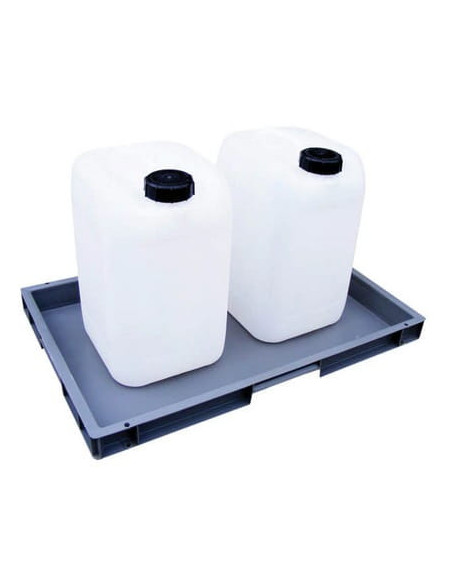 Wanna wychwytowa bez kratownicy pod małe pojemniki 595 x 395 x 50 mm, szara | Rozwiązania dla przemysłu | Sklep Eshop Dopak